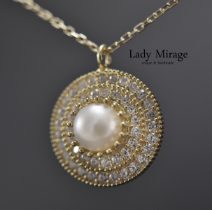 925 Silber - Goldene Perlenkette - Zirkonia - 14k Gold - Braut Hochzeit Schmuck - Halsketten für Hochzeite - Elegant - Geschenk für Sie